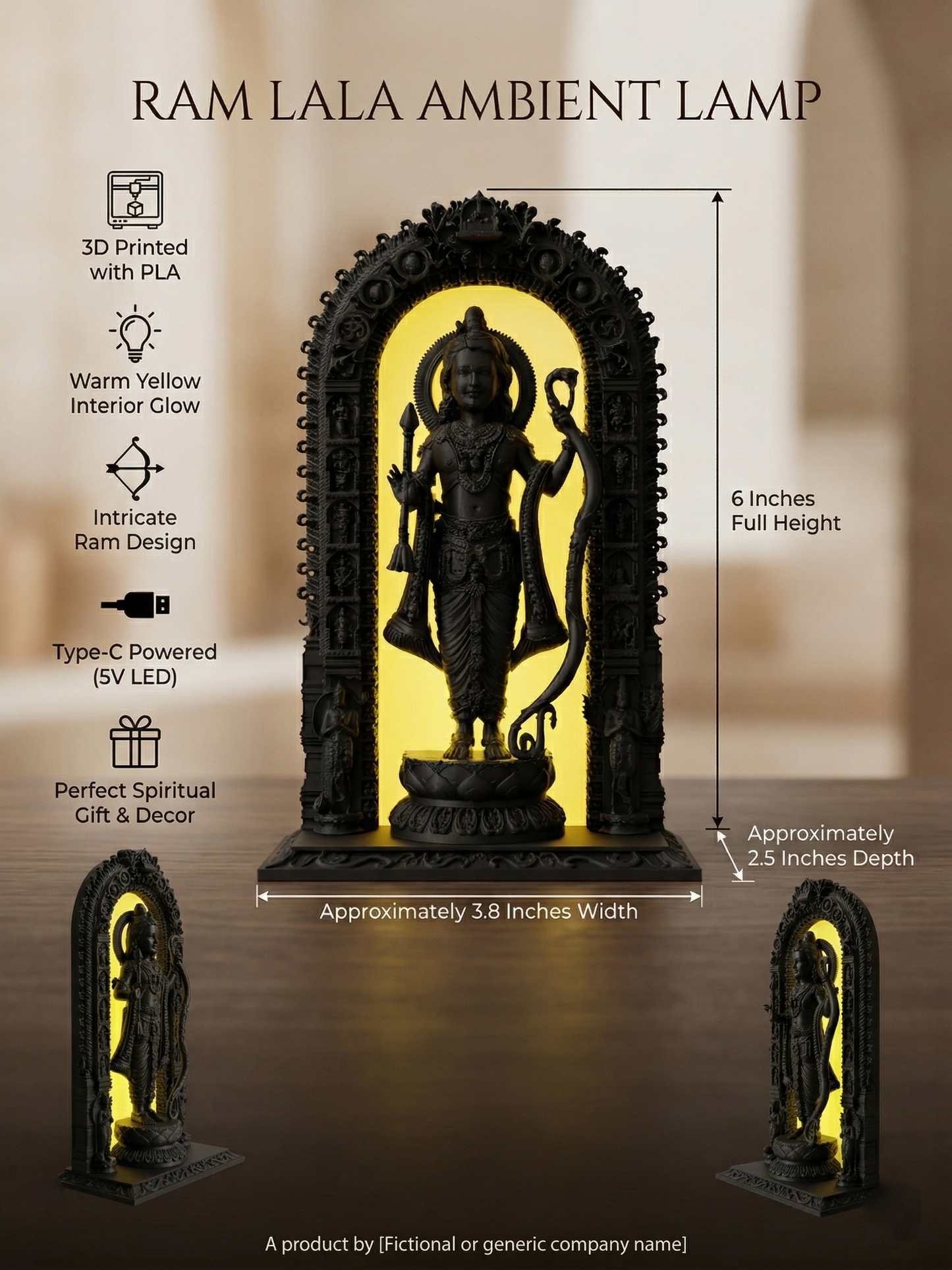 Ram Lala Ambient Light –Sacred Light for Your Space