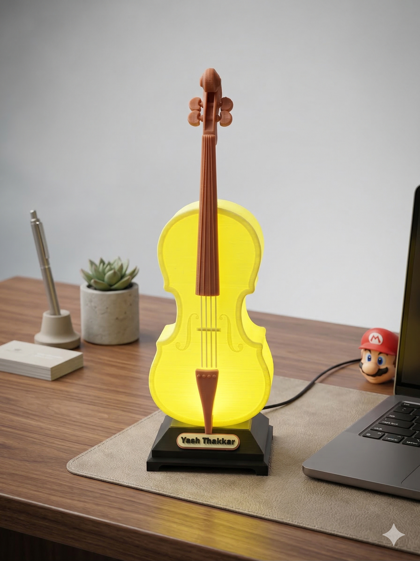 Violin Lamp – Custom Name