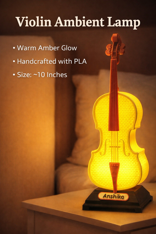 Violin Lamp – Custom Name
